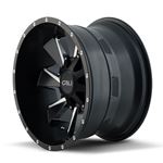 DISTORTED 9106 SATIN BLACKMILLED SPOKES 24X12 816518170 44MM 1308MM 2