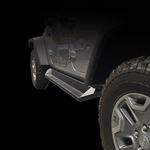 Jeep JK Rock Slider Step 078 Wrangler JK Matt Black 4 Door Plated Steel 2