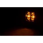 2 Inch Black Series LED Light Pods Spot Square Amber DRL (70903BLKDRLA) 2