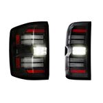 XB LED Tail Lights: Chevy Silverado (14-19) (Pair / Smoked) (Gen 2) (LF729) 2