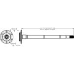 Longfield Chromoly FJ80 Land Cruiser Semi-Float Rear Axle Shafts - Pair (304394-1-KIT)2