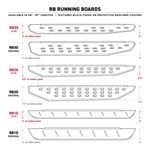 RB30 Running Boards with Mounting Bracket Kit (69609980PC) 2