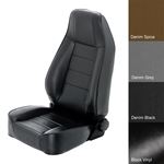 Seat - Front - Factory Style Replacement W/ Recliner - Vinyl Black (45001) 2