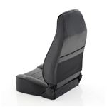 Seat - Front - Factory Style Replacement W/ Recliner - Vinyl Black (45001) 4