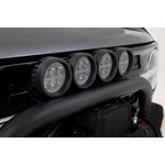 Safari Bar 3.5" Round LED (Pair) Black Amber DRL OE Modular Steel Ford Bronco (21-24) (51111) 4