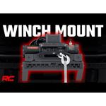 High Winch Mount - All Models - 9500S - 20 Inch Black Single Row LED - Ford Bronco (21-23) (51096) 2