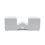 Universal Illuminated LED Letter Badges - Matte White Surface Finish - W (3140-W-005) 2