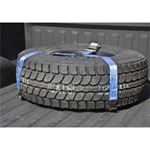 Gloss Black Bed Mounted Rapid Strap Tire Carrier w Blue Strap BM1TSBL 2