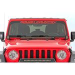 LED Light Kit Hood Mount 30" Black Single Row Jeep Gladiator JT/Wrangler JL (18-24) (70054) 2