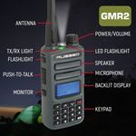 Rugged GMR2 GMRS/FRS Handheld Radio - Grey 2