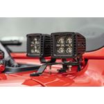 Jeep Quad LED Light Pod KitBlack Series wWhite DRL 1820 JL20 Gladiator 4