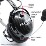 AlphaBass Carbon Fiber Headset for STEREO and OFFROAD Intercoms Over The Head 4