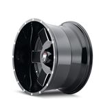 ARMOR (AT155) BLACK/MILLED 20 X9 8-165.1 -12MM 125.2MM (AT155-2981M-12) 2