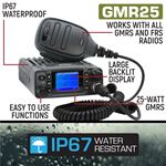 Rugged GMR25 Waterproof GMRS Mobile Radio 2