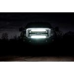 LED Light Kit Grill Mount 30" Black Single Row Ford F-250/F-350 Super Duty (11-16) (70770) 4