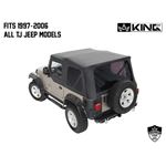 Replacement Soft Top With Upper Doors  Black Diamond  TJ 2