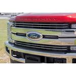 LED Light Kit Grille Mount 8" Black Pair Ford F-250 Super Duty (17-19) (70697) 2