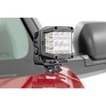 LED Light Kit Ditch Mount 2" Black Pair Flood Toyota Tundra (22-24) (71072) 2