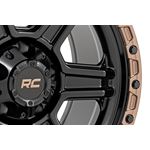 79 Series Wheel One-Piece Semi Gloss Black w/Bronze Ring 17x8.5 6x5.5 0mm (79170912) 4
