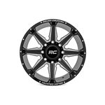 91M Series Wheel One-Piece Gloss Black 22x12 8x6.5 -44mm (91221210M) 2