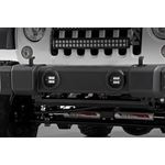 LED Light Kit Fog Mount 2" Black Pair Jeep Wrangler JK/Wrangler Unlimited (10-18) (70630) 2