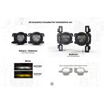 4Banger Fog Light Kit: JL/JT (2018+) (NCS/Wide/Yellow) (BAF078Y) 4