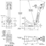 Floor Mount Clutch / Brake Pedal-Adjustable Ratio 2