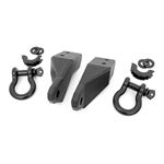 Toyota Tow Hook to Shackle Conversion Kit wBull Bar Support and Standard DRings 0720 Tundra 2