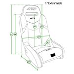 GT3 Extra Wide Suspension Seat 2