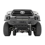 Front Bumper Hybrid with 12000 Lb Pro Series Winch Synthetic Rope and 20 Inch DRL LED Light Bar 16-2