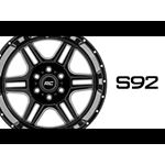 92 Series Wheel - Machined One-Piece - Gloss Black - 20x9 - 6x5.5 - +0mm (92200912)