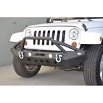 Jeep JK JL Front Bumper w LED Lights 078 Wrangler JK JL Steel Mid Length 2