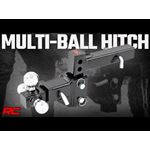 Adjustable Trailer Hitch - 6 Inch Drop - Multi-Ball Mount - Fits 2 Inch Receiver (99100) 2