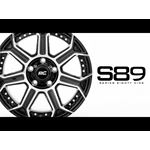 89 Series Wheel - One-Piece - Black Machined Gun Metal - 22x10 - 8x6.5 - -19mm (89221010)