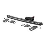 LED Light Kit Grille Mount 30" Black Single Row Ford Raptor 4WD (17-20) (70702) 2