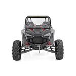 30" Single Row Light Mount Front Black Series White DRL Polaris RZR Turbo R 4WD (93161) 4