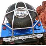 Jeep Rear Tire Carrier Swing Down Boulder Series 9706 Wrangler Steel Bare Kit 2