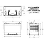 Extreme Battery 12V 92Ah (ODX-AGM27M) 2