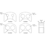 Polyurethane Line Clamp Set - 11/16-inch 2