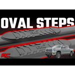 Oval Nerf Step - Crew Cab - Black - Toyota Tundra 2WD/4WD (07-21) (21009) 2