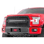 Ford Mesh Grille 30 Inch Dual Row Black Series LED w/Amber DRL 15-17 F-150 Rough Country 4