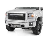 Mesh Grille 30" Dual Row LED Black White DRL GMC Sierra 1500 (14-15) (70190DRL) 2