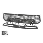 Toyota Mesh Grille w30 Inch Dual Row Black Series LED wCool White DRL 1417 Tundra 2
