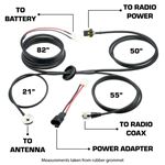 Power and Antenna Cable Harness for Jeep JT JL (PHC-JL-JT) 2