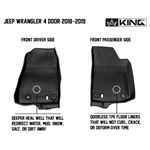 TPE Form Fitting Floor Liners Front and Rear 3 Piece  Black 2
