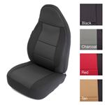 NEOPRENE SEAT COVER SET FRONT/REAR - BLACK 97-02 TJ (471201) 4