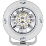 Optimus Round White 1 10W LED 60 Flood 2 Light Kit (9148991) 2