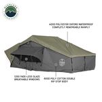 N2E Nomadic 2 Extended Roof Top Tent Gray Body Green Rainfly  2