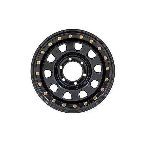 Steel Simulated Beadlock Wheel Black 15x8 5x4.5 3.30 Bore -19 (RC158545SL) 2