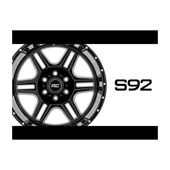 92 Series Wheel - Machined One-Piece - Gloss Black - 20x9 - 5x5.5 - +18mm (92201814) 2